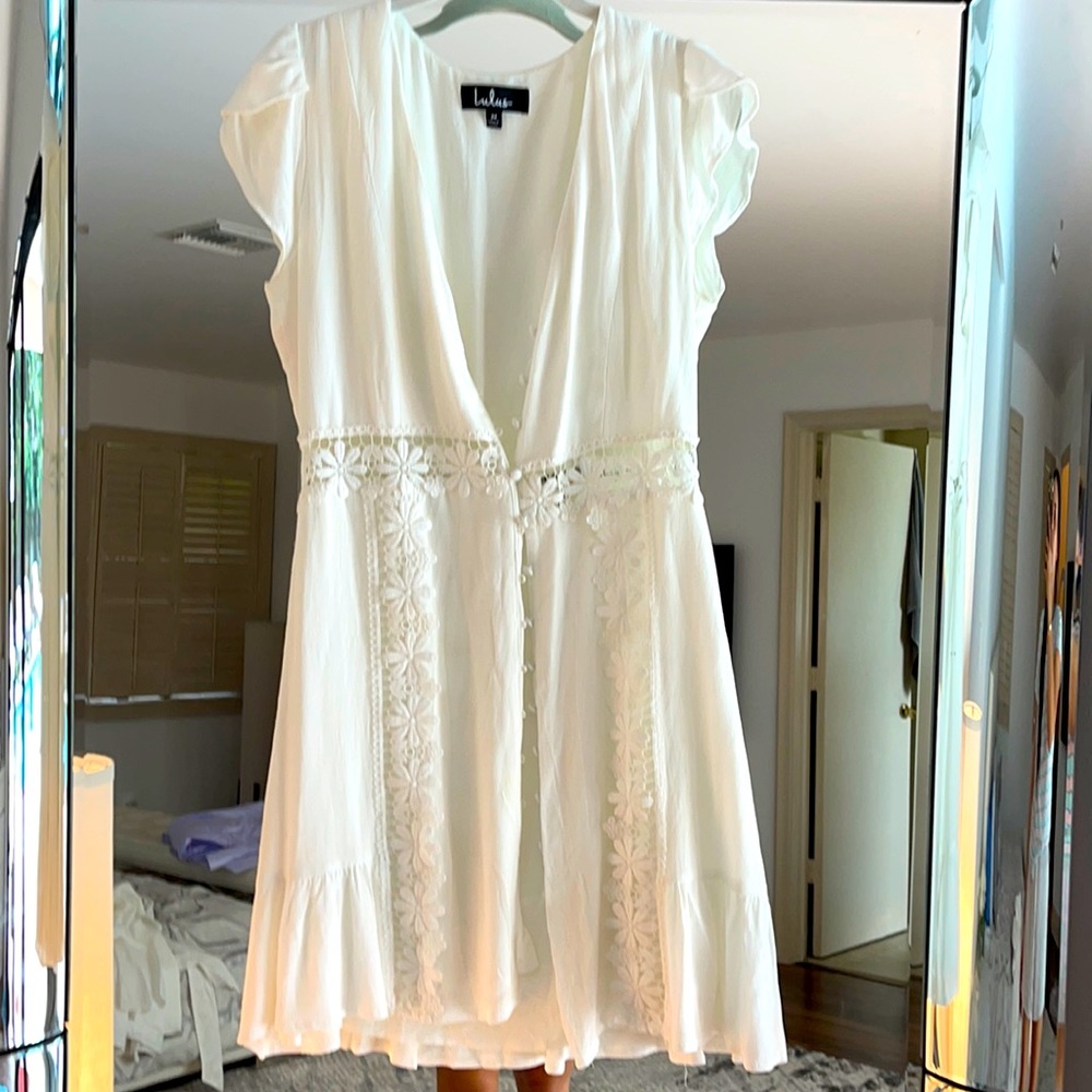 Lulus white mini dress